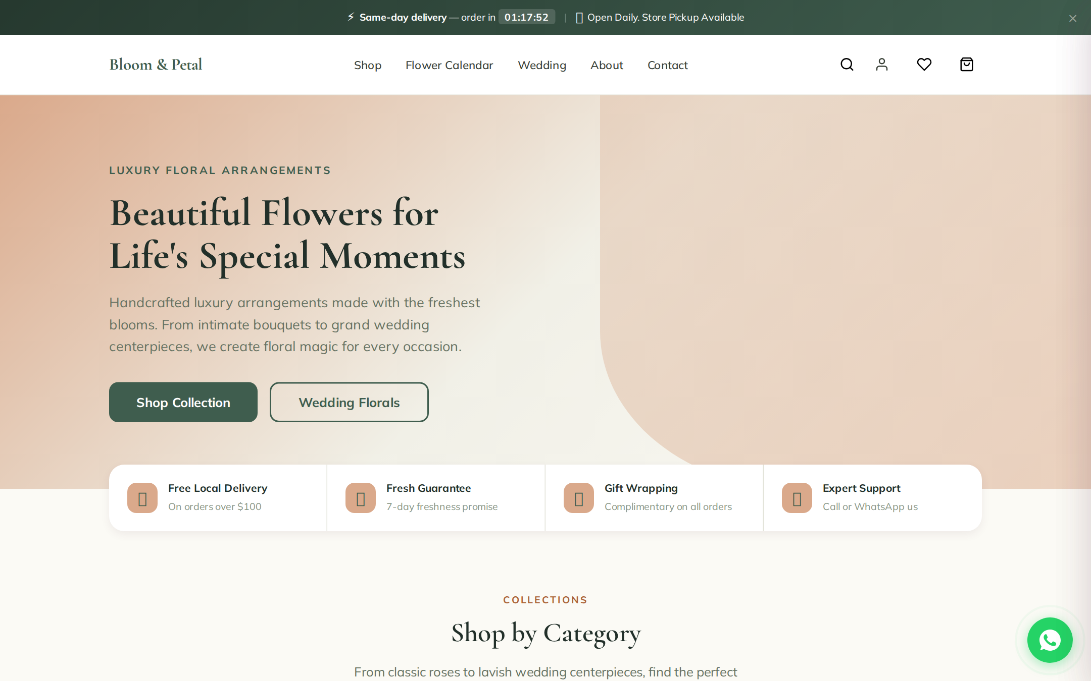 Demo storefront homepage